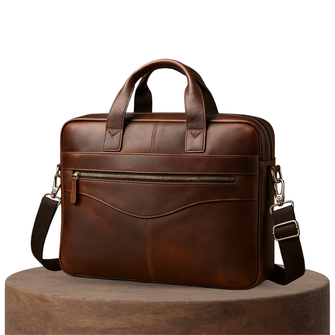 Anthony | Modern Leather Briefcase | Crossbody Bag