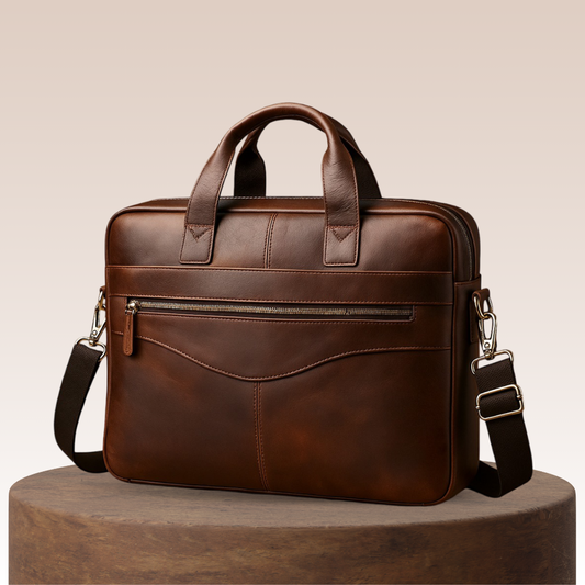 Anthony | Modern Leather Briefcase | Crossbody Bag