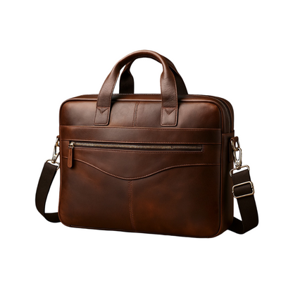 Anthony | Modern Leather Briefcase | Crossbody Bag