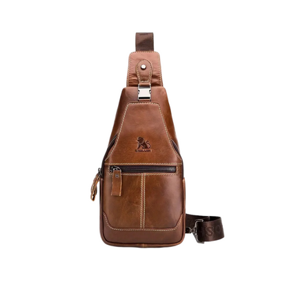 Callum | Leather Crossbody Chest Bag for Men