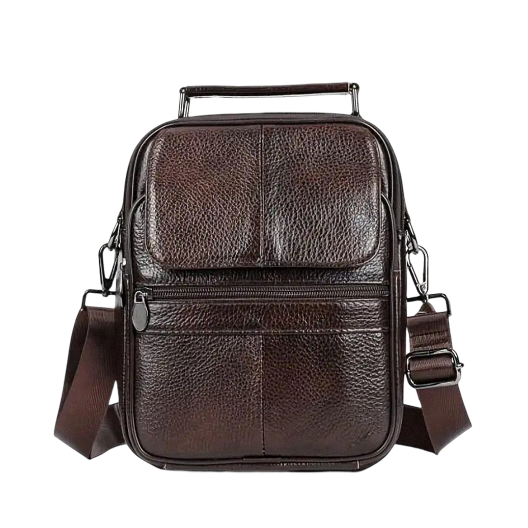 Jasper | Leather Courier Shoulder Bag for Men