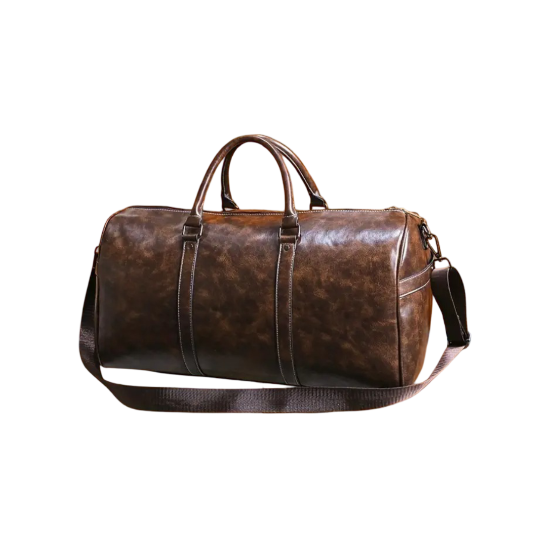 Jerec | Leather Weekender Travel Bag
