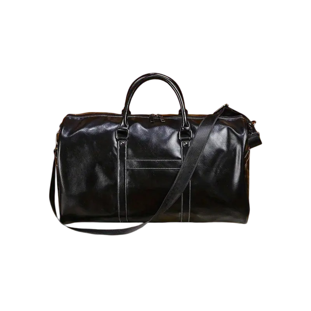 Jerec | Leather Weekender Travel Bag