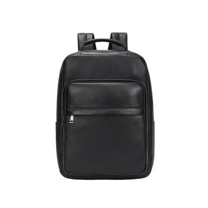 Everett | Genuine Top‑Grain Leather Laptop Backpack