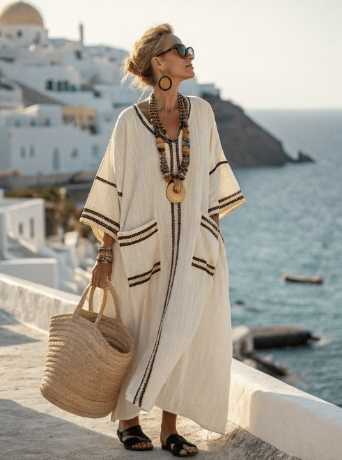 JUBELLE - SOLID COLOR LOOSE DRESS