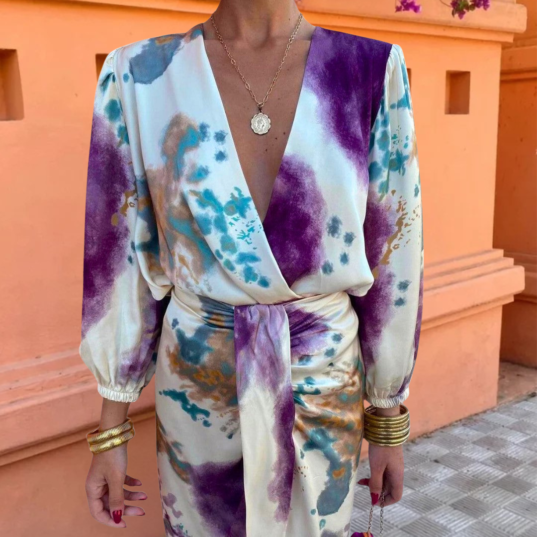 CAROLE - SOPHISTICATED PRINTED DRESS