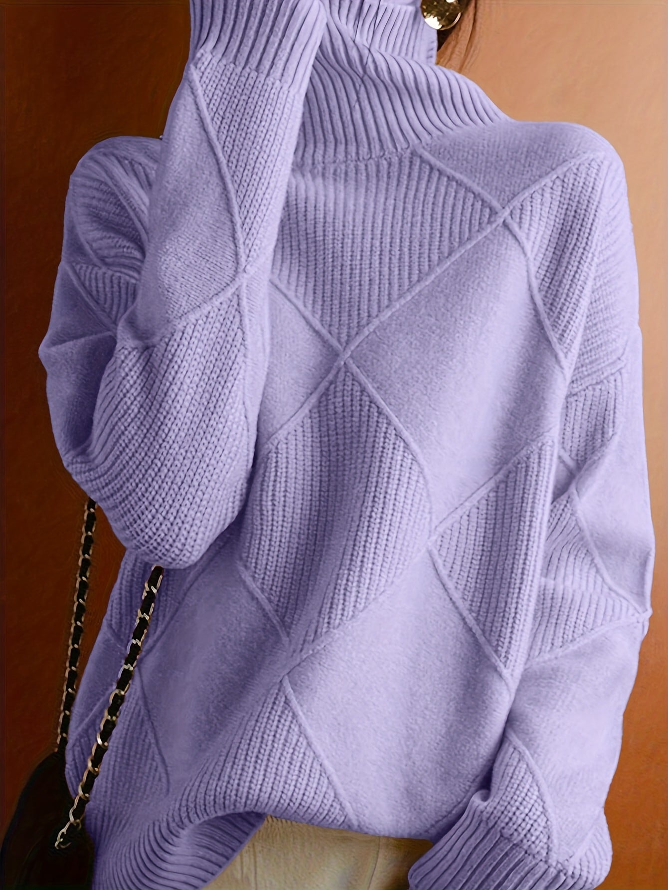 Jessie | Knitted Sweater with High Collar
