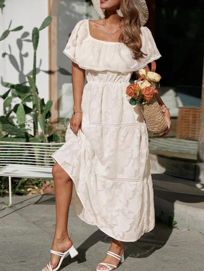 Aya - Ruffle Off-the-shoulder Maxi Dress