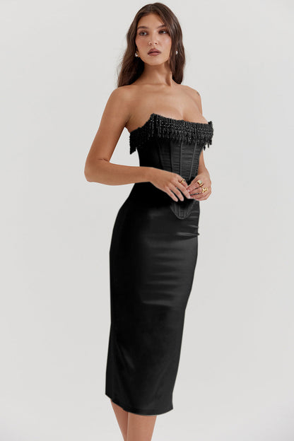 HALEY - CORSET MIDI DRESS