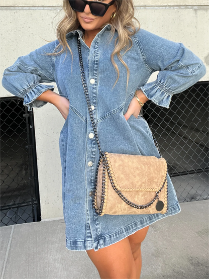 Eliana - Casual Denim Dress