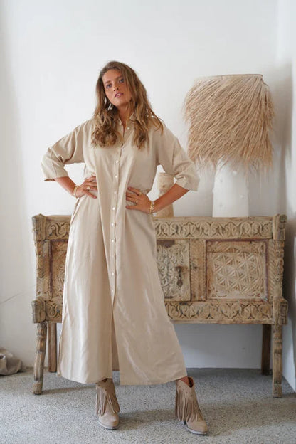 VELINA - RELAXED AIRY & WAIST-FLATTERING DRESS SHIRT