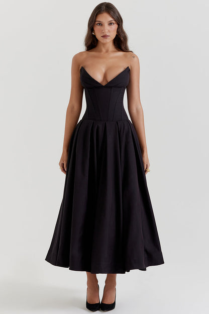 BETHY - CLASSIC BLACK PARTY DRESS