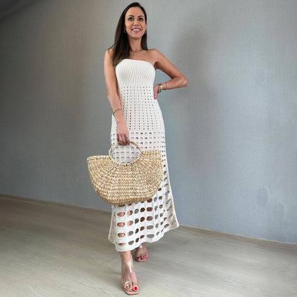 NIKKA - CROCHET BOHO MAXI DRESS