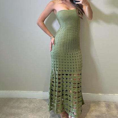 NIKKA - CROCHET BOHO MAXI DRESS
