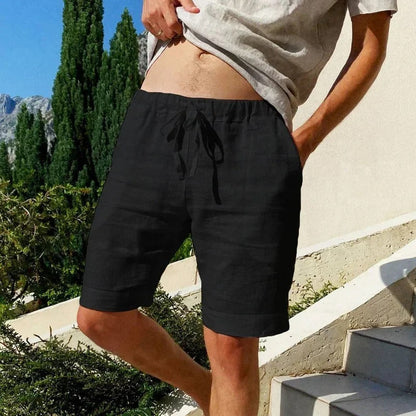 GILFORD - BREATHABLE COTTON LINEN SHORTS