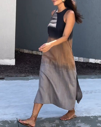 FARRAH - SUNSET SHADE SLAY DRESS