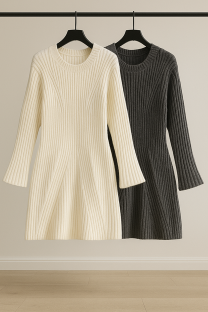 MILANA - SLEEK RIBBED KNIT BODYCON DRESS