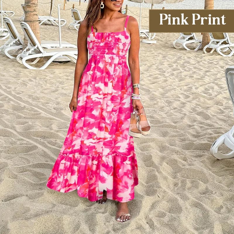 MONROE - ELEGANT FLORAL MAXI CAMI DRESS