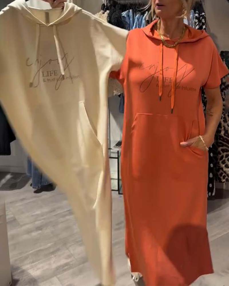 NELU - HOODED EVENING DRESS