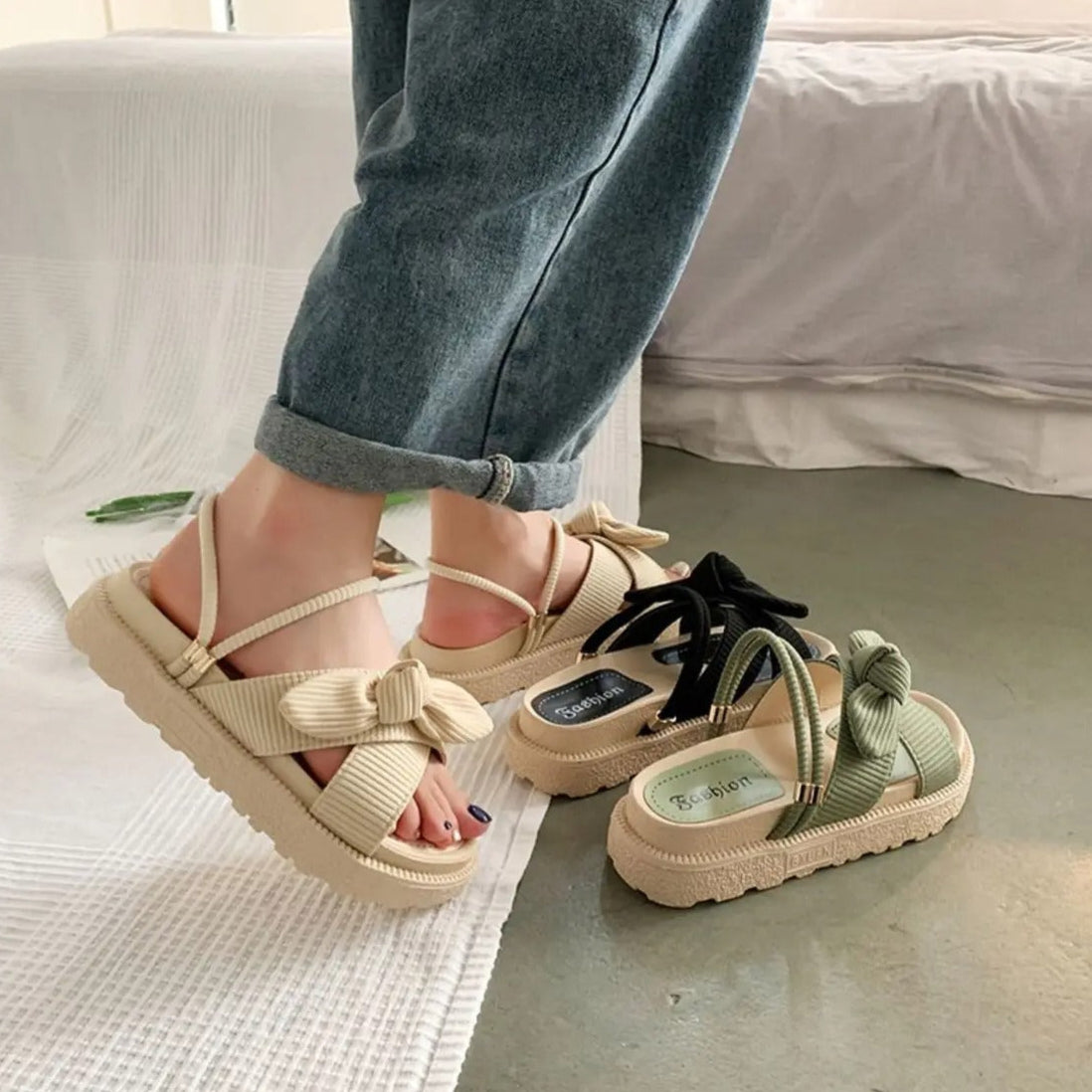 DAVINA - FASHION PLATFORM SUMMER SANDALS