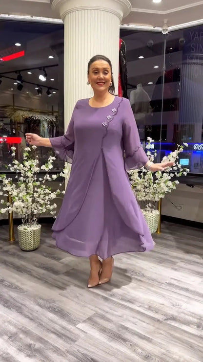 LAFRIZA - BREEZE FLOWY CHIFFON DRESS