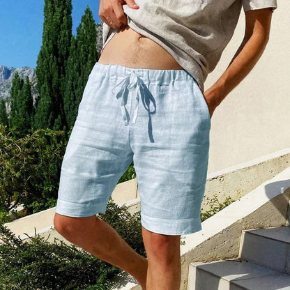GILFORD - BREATHABLE COTTON LINEN SHORTS