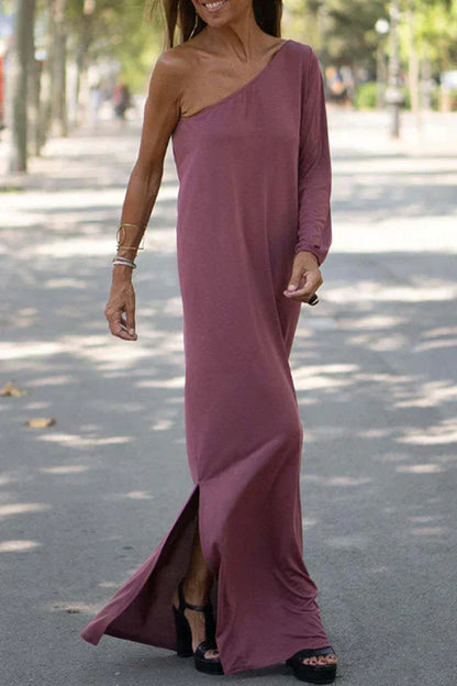 DENICE - ASYMMETRICAL MAXI DRESS