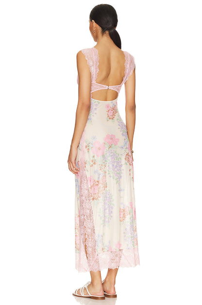 BERNICE - STUNNING FLORAL MAXI SLIP DRESS
