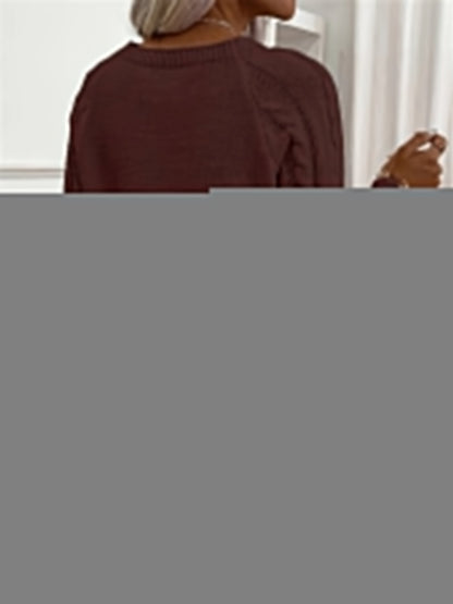 Evy | Plain Knitted Cable Sweater