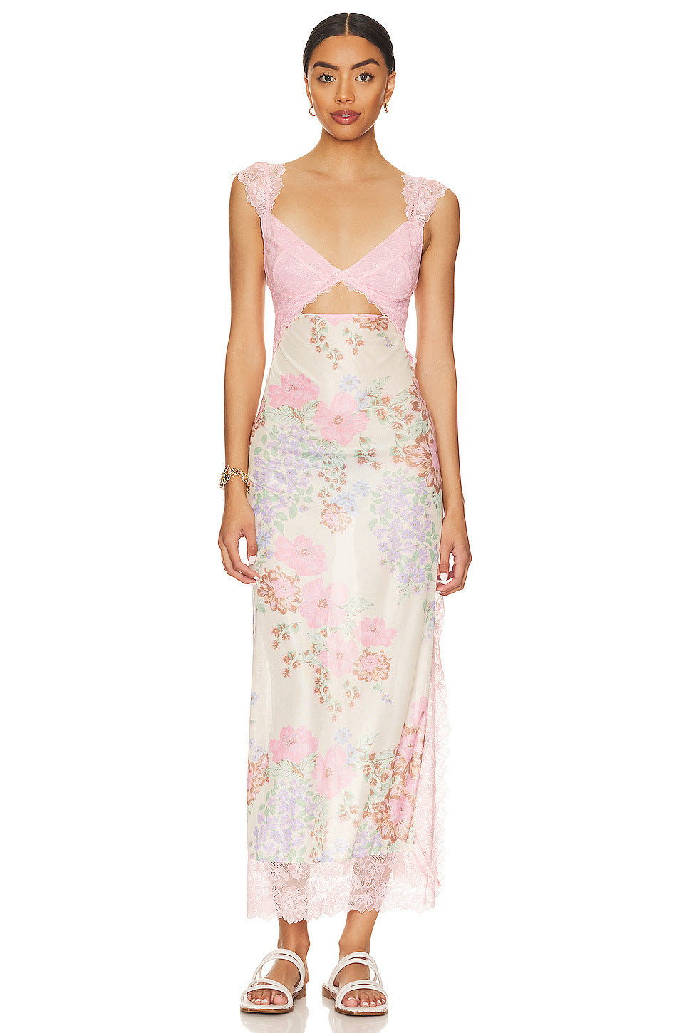 BERNICE - STUNNING FLORAL MAXI SLIP DRESS