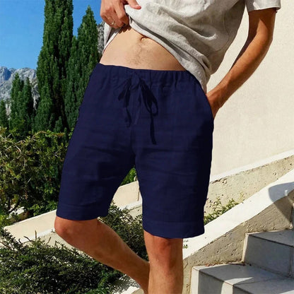GILFORD - BREATHABLE COTTON LINEN SHORTS