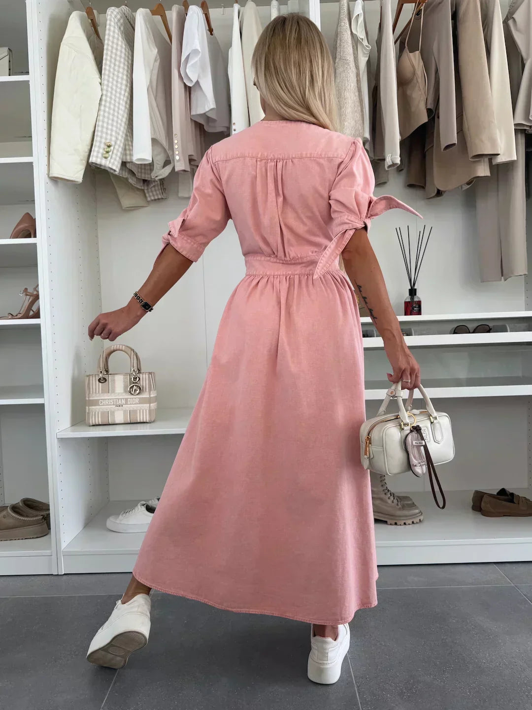 IVANIA - VIBRANT DENIM DRESS