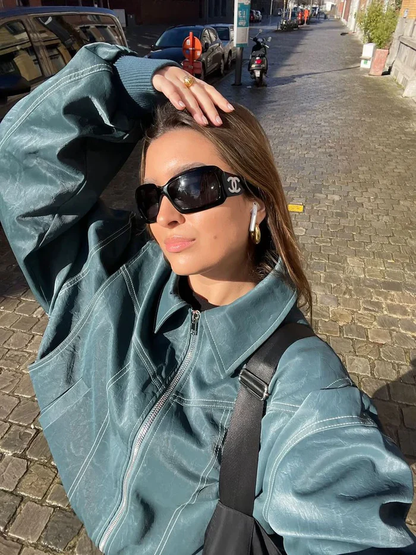 NALIYAH - OVERSIZED COLORBLOCK WINDBREAKER JACKET