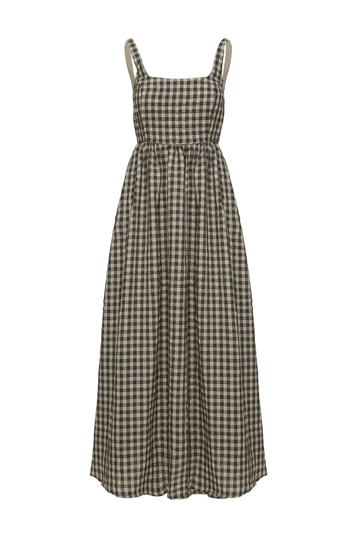 HARLEE - BOLD CHECKERED MAXI DRESS STYLE