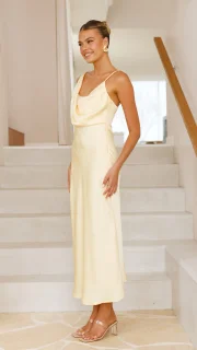 SKYLYNN - ELEGANT LONG DRESS WITH THIN STRAPS