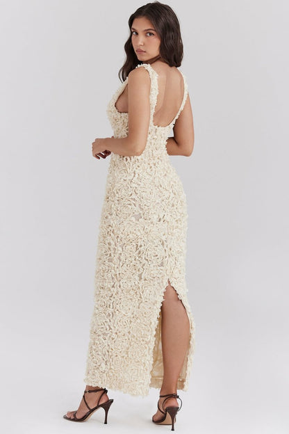 AHNA - LUXURIOUS PETAL DRESS