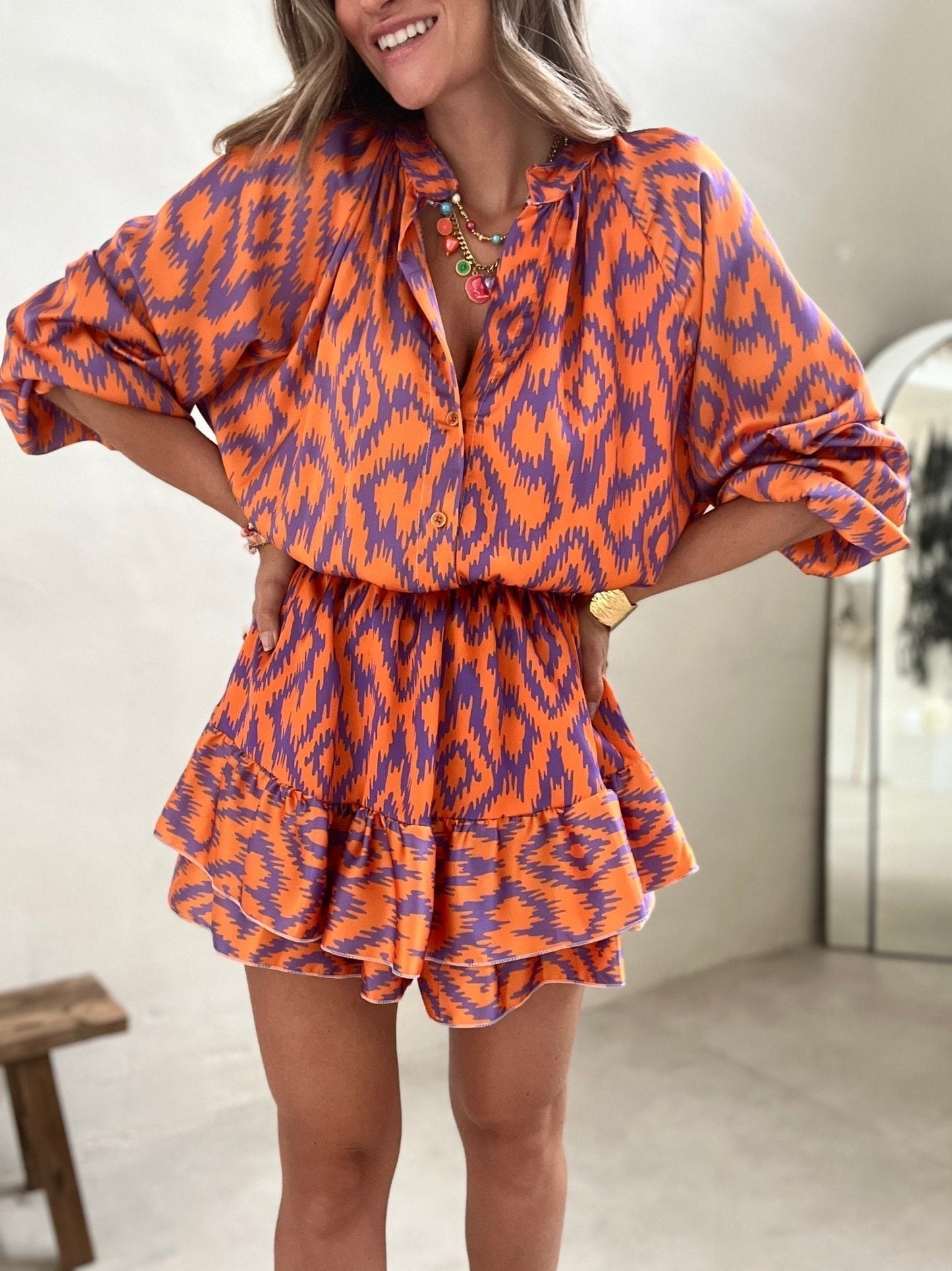 ARLETTE - PRINTED CHIC SUMMER DRESS