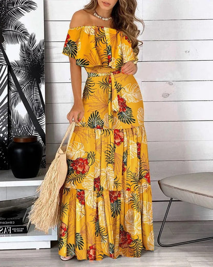 Liana - Printed Long Fashionable Dress