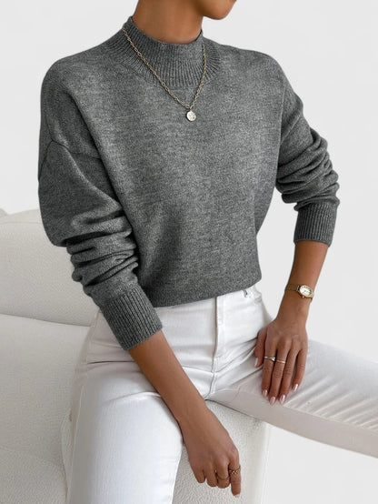 VERONNE - CLASSY HIGH-NECK SWEATER