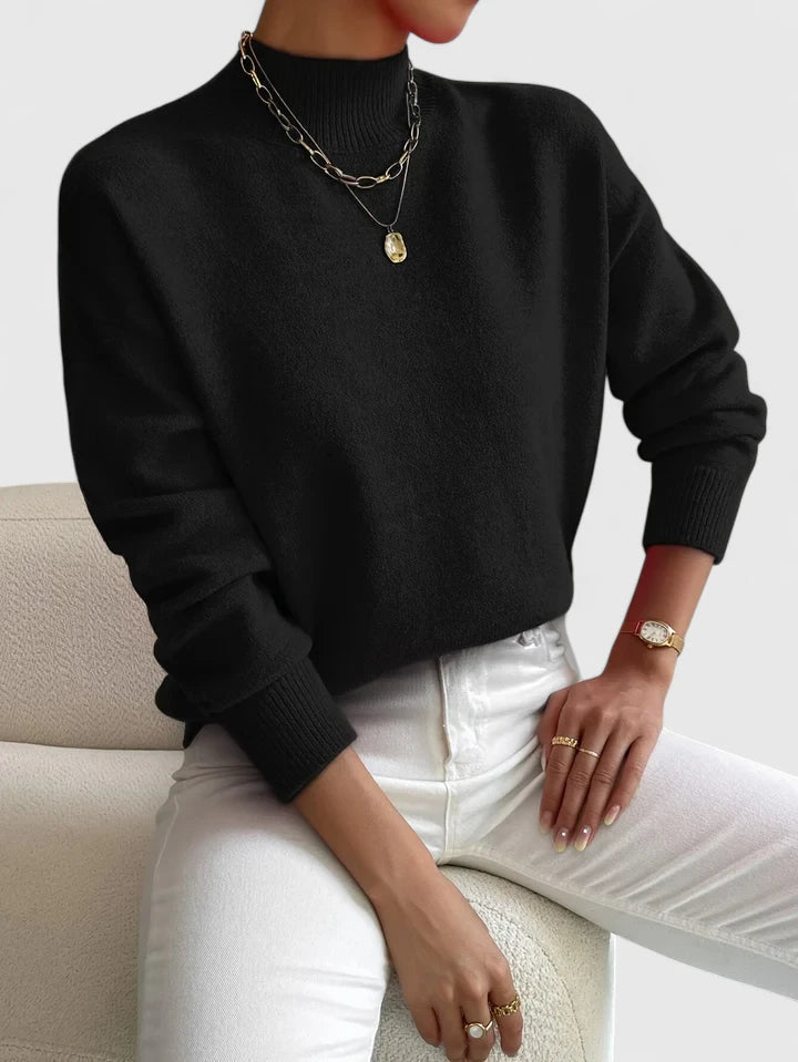 VERONNE - CLASSY HIGH-NECK SWEATER