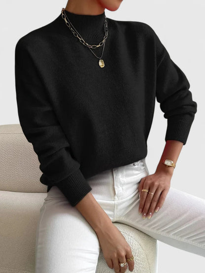 VERONNE - CLASSY HIGH-NECK SWEATER