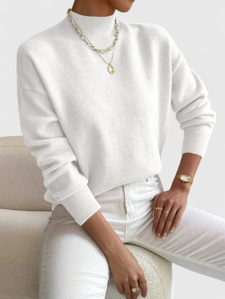 VERONNE - CLASSY HIGH-NECK SWEATER