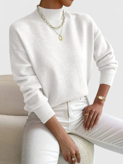 VERONNE - CLASSY HIGH-NECK SWEATER