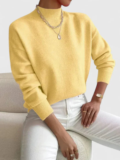 VERONNE - CLASSY HIGH-NECK SWEATER