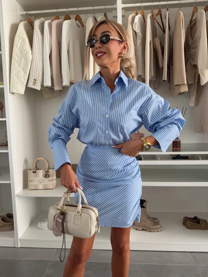 YLONA – STRIPED SOPHISTICATION CO-ORD SET