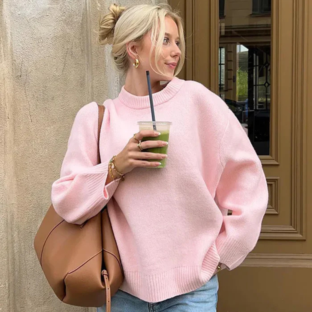 KAYE - WINTER BLUSH WARMTH SWEATER