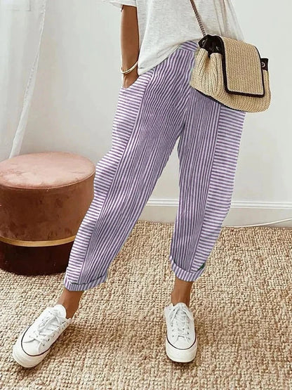 JASMIN - LAIDBACK STRIPED BOTTOMS