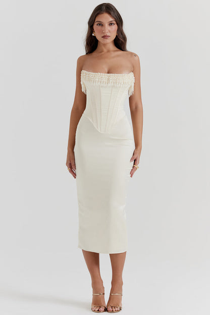 HALEY - CORSET MIDI DRESS