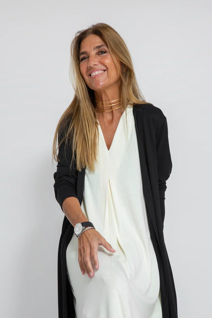 VIVIEN - FIGURE FLATTERING DRESS WITH VEST