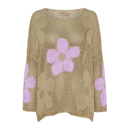 LUCY - OPENWEAVE SWEATER WITH HEM DETAIL